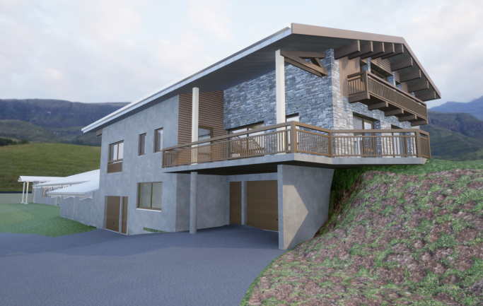 Construction d'un bâtiment agricole Gaec du Vallon